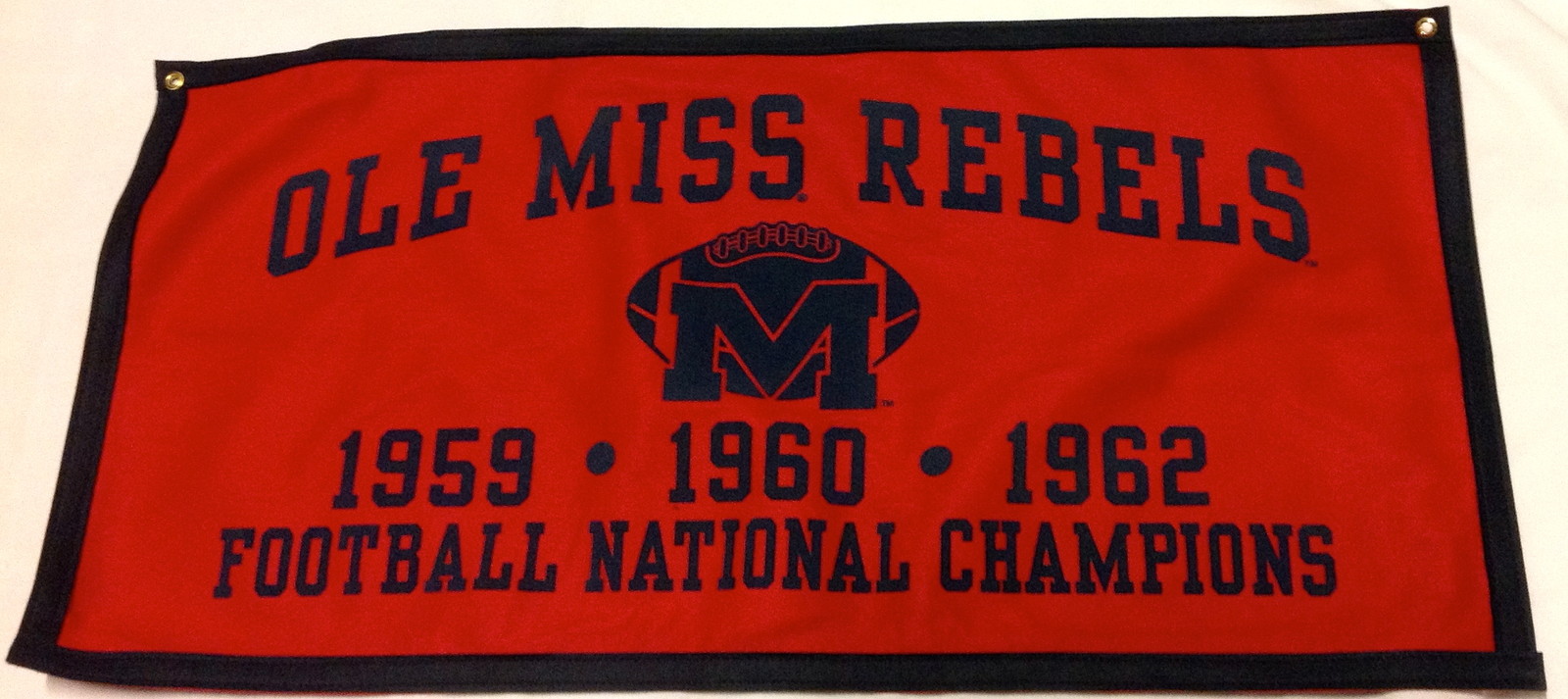 Ole Miss Rebels Football NCAA National Championship Banner