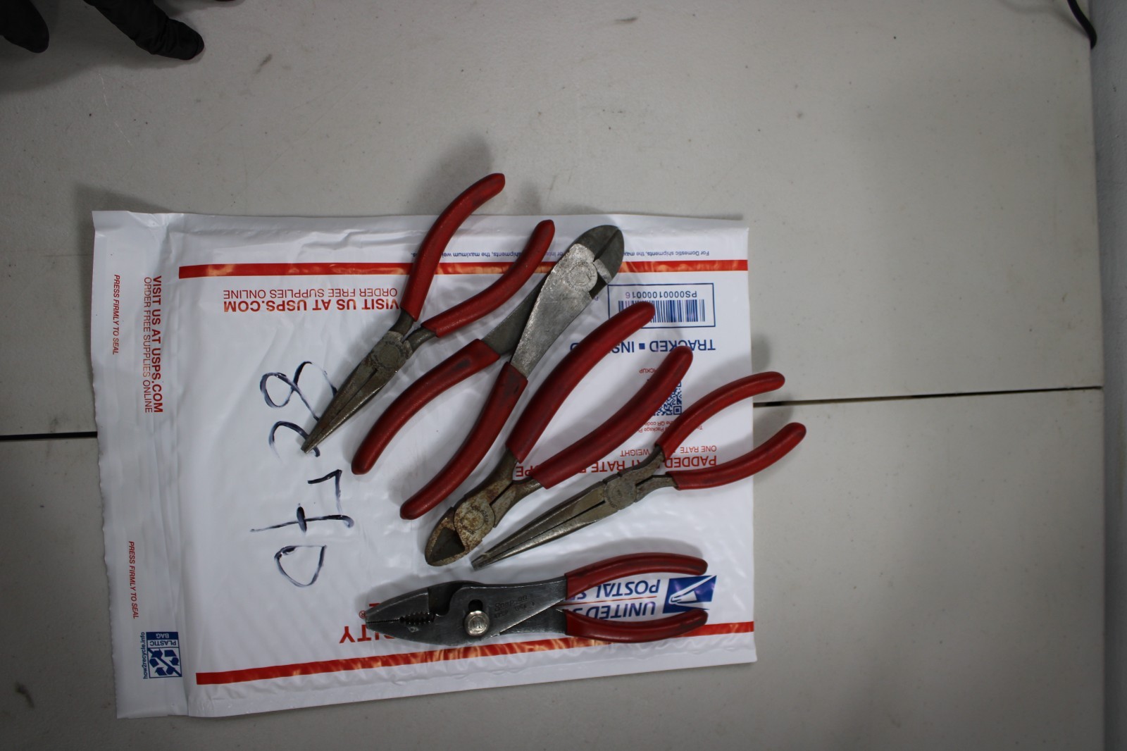 Snap On USA 6pc RED Grip Cutters & Pliers 47CP 96BCP 32BCP 87BCP 96BCP 97BCP