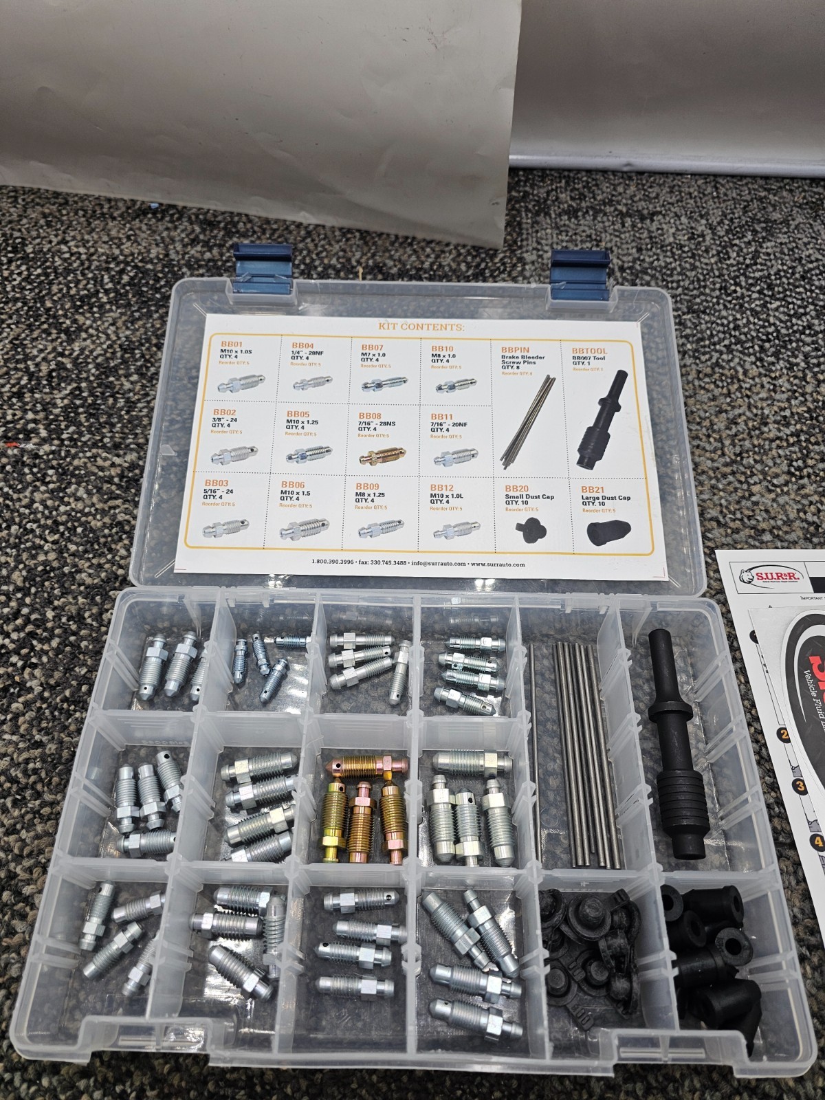 SUR&R BB007 The Ultimate Brake Bleeder Removal Tool Assembly
