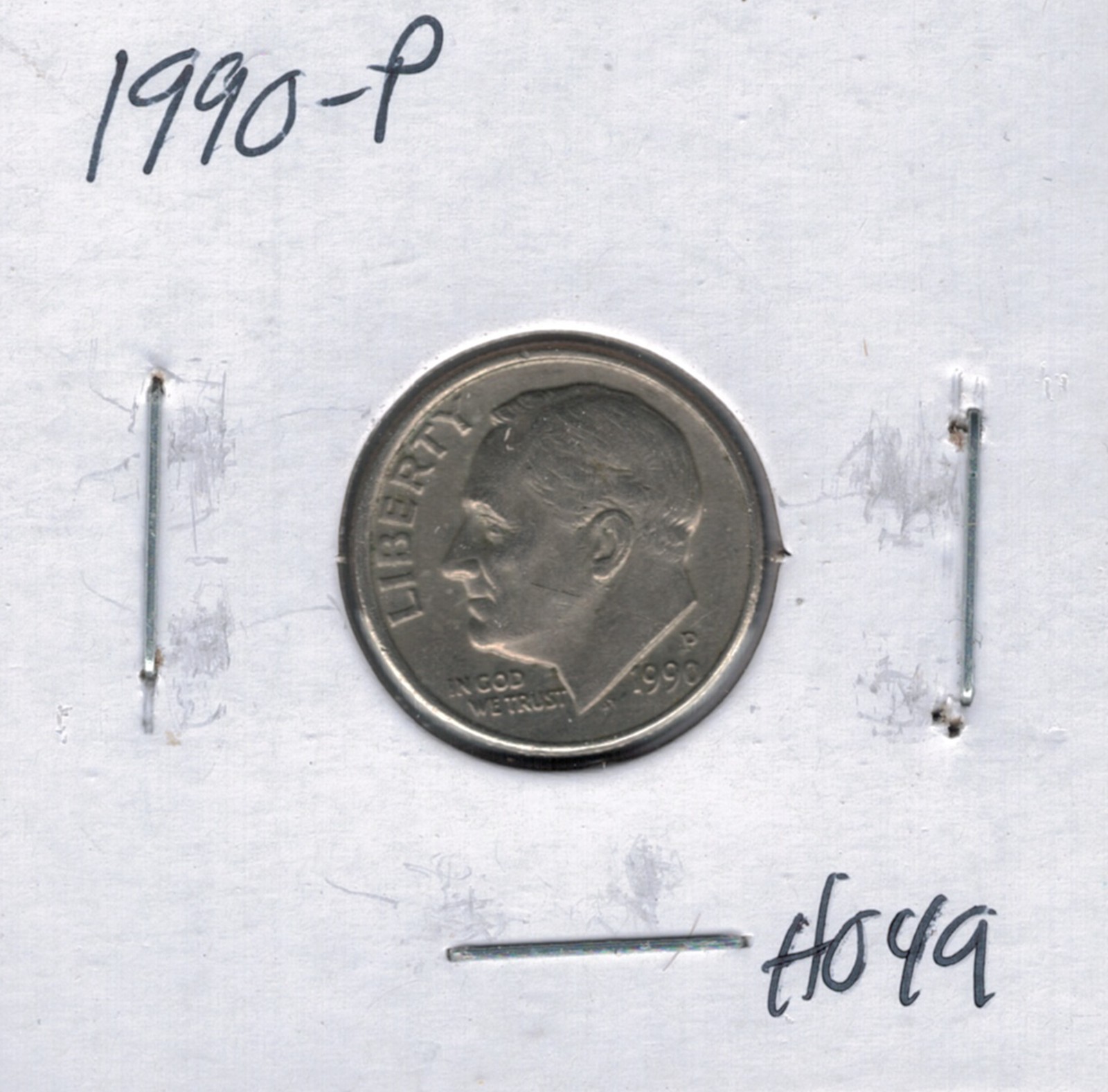 1990 P Roosevelt Dime H049 !!!Free Shipping!!!