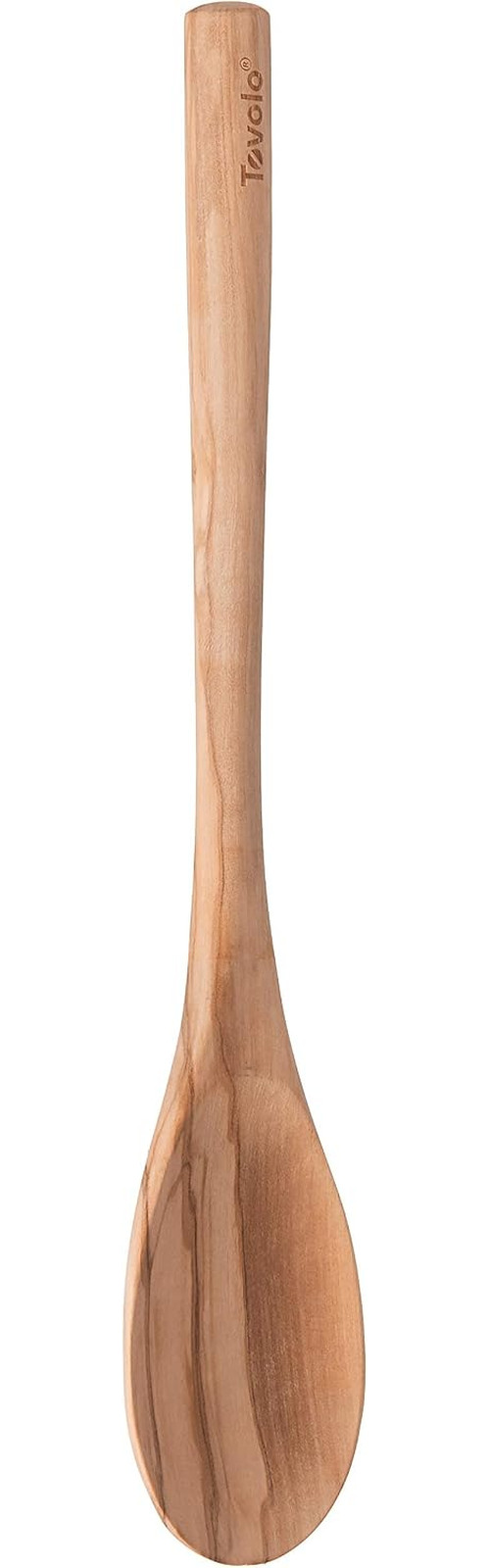 Olivewood Cooking Spoon, Kitchen Utensil, 12 Inch, Natural Wood, Nonstick Safe