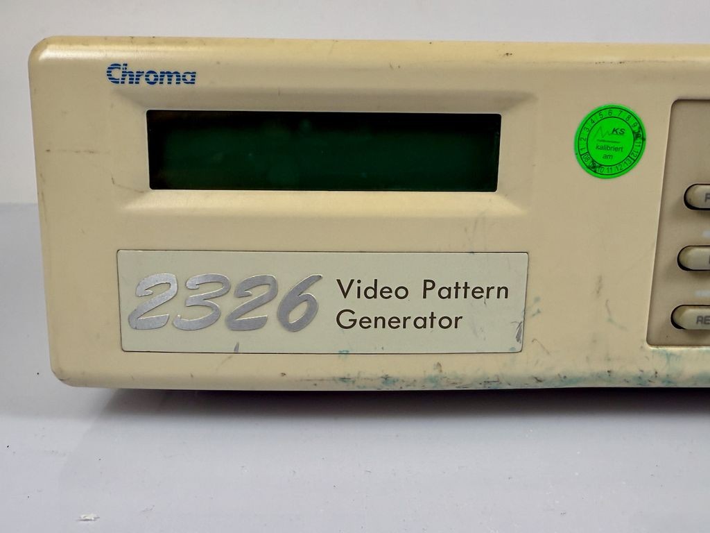 Chroma ATE 2326 Video Pattern Generator RS-232C 16xTTL DVI Analog RGB