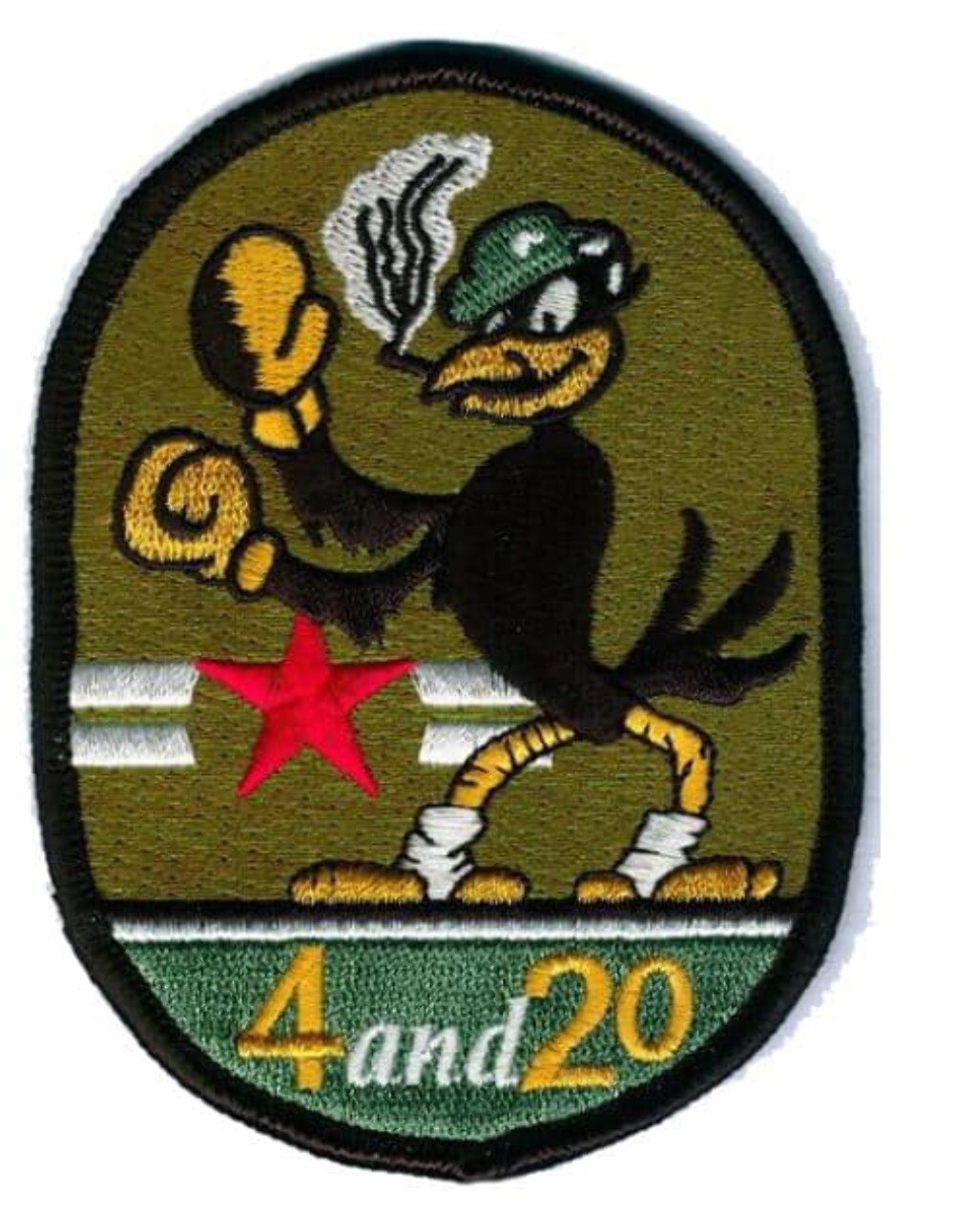 VA-45 Blackbird Squadron Patch – Plastic Backing, 4"