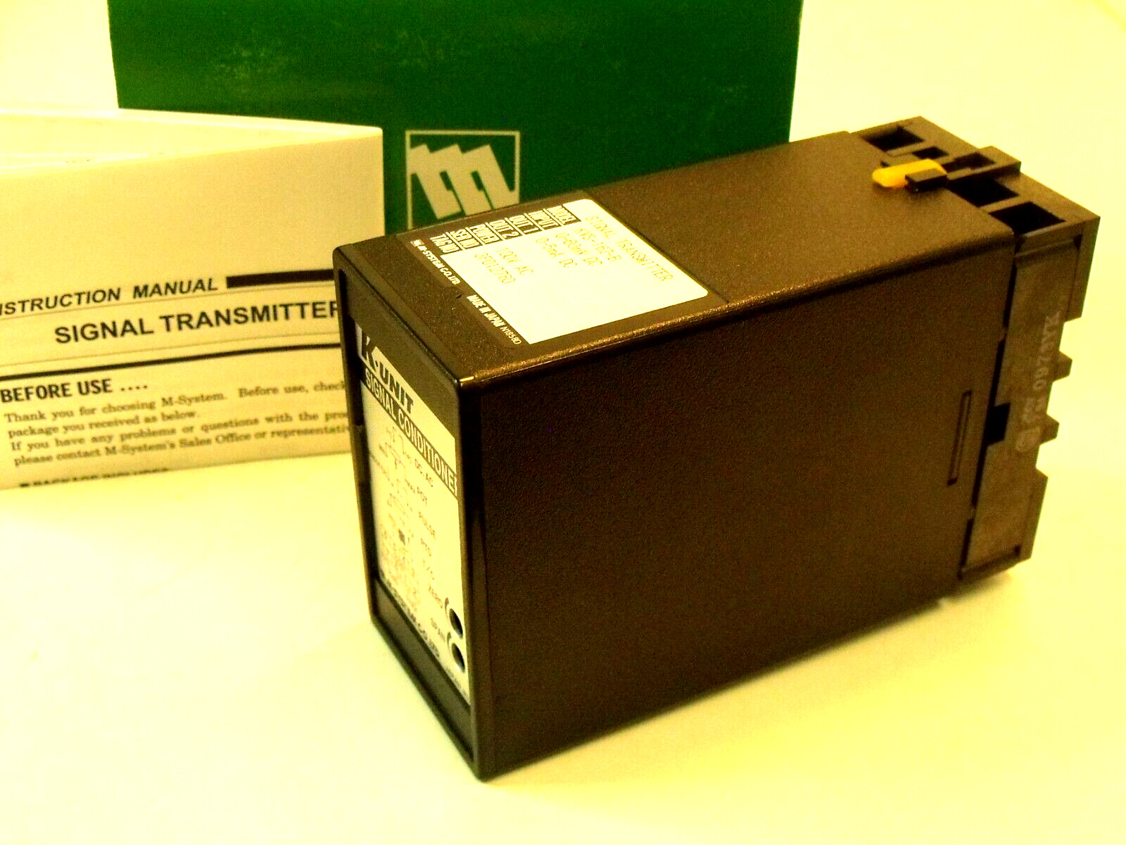 NIB M-System KVS-16Z-B K-Unit Signal Conditioner:  0-60mVDC In, 0-5mA Out