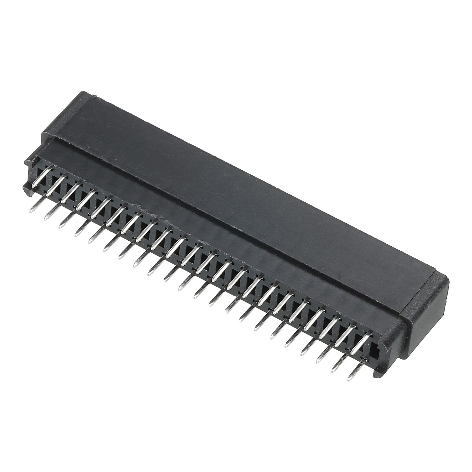 Card Edge Connector Black Socket Straight Connection 44 Pin 2.54mm Pitch