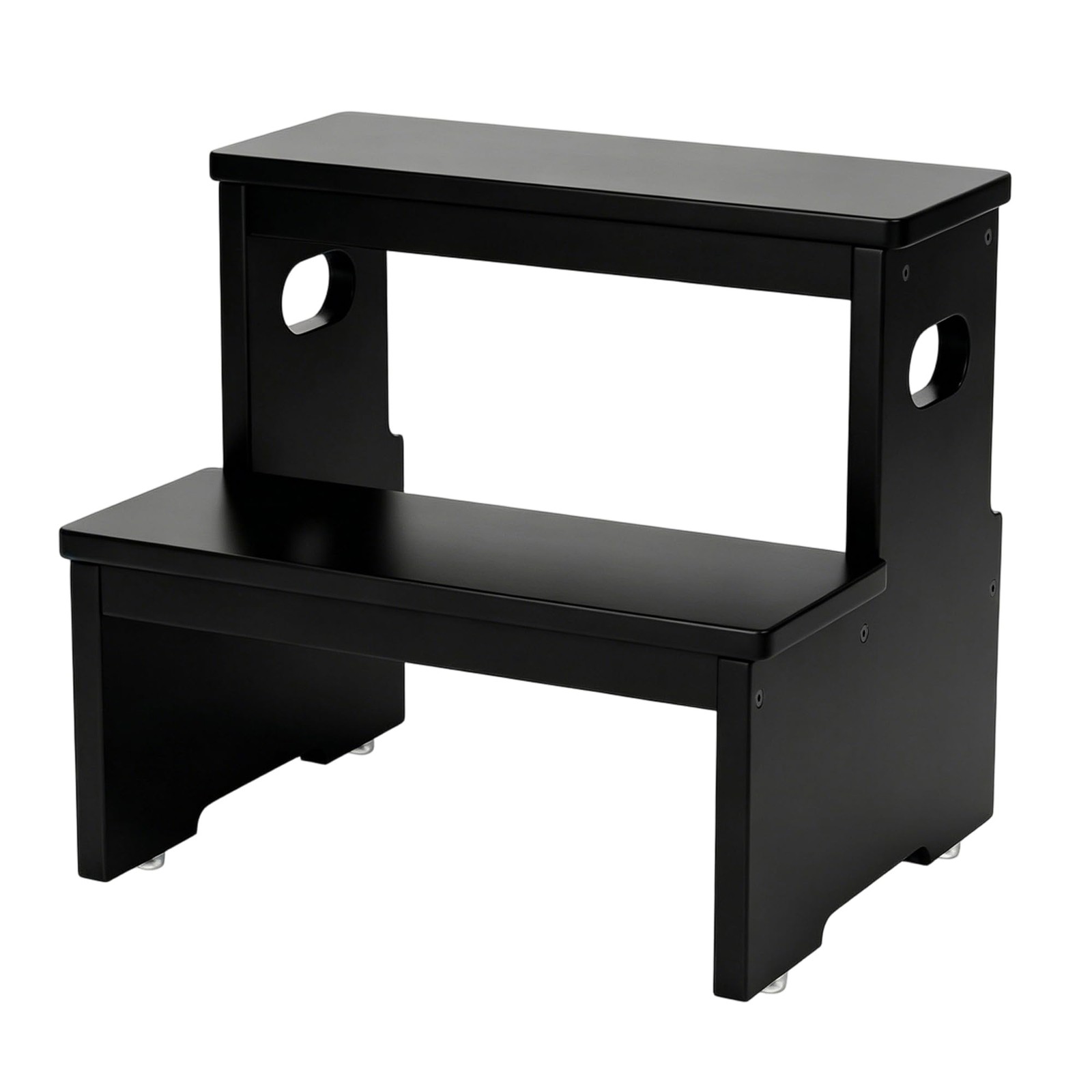 Two Step Stool for Adults and Kids, 450lbs Heavy Duty Step Stool, Bamboo Step...