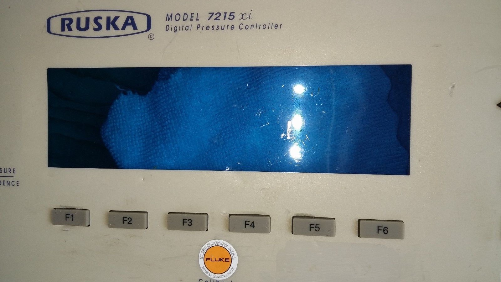 7215Xi-200 Rev A Front Panel for Ruska 7215 XI Digital Pressure Controller