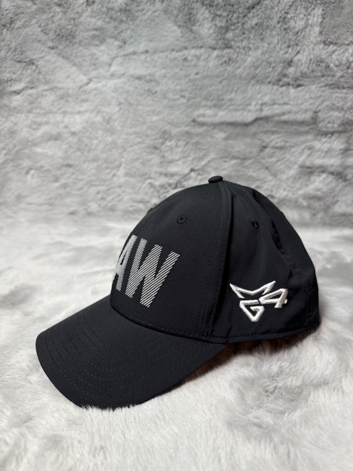 Titleist Hat Cap Mens Black RAW Hi Toe G4 Strap Back Adjustable Golf Golfer