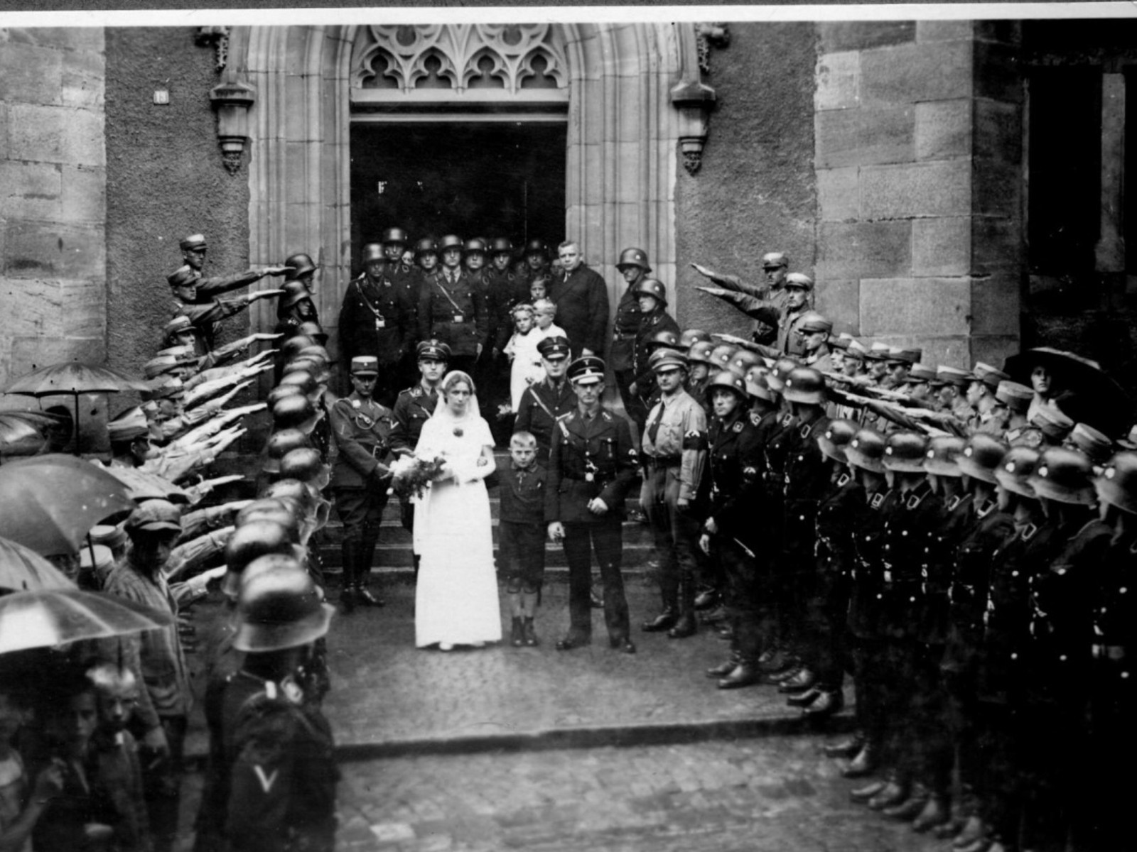 WW2 Photo WWII Female German Military Wedding  World War Two Wehrmacht / 2488