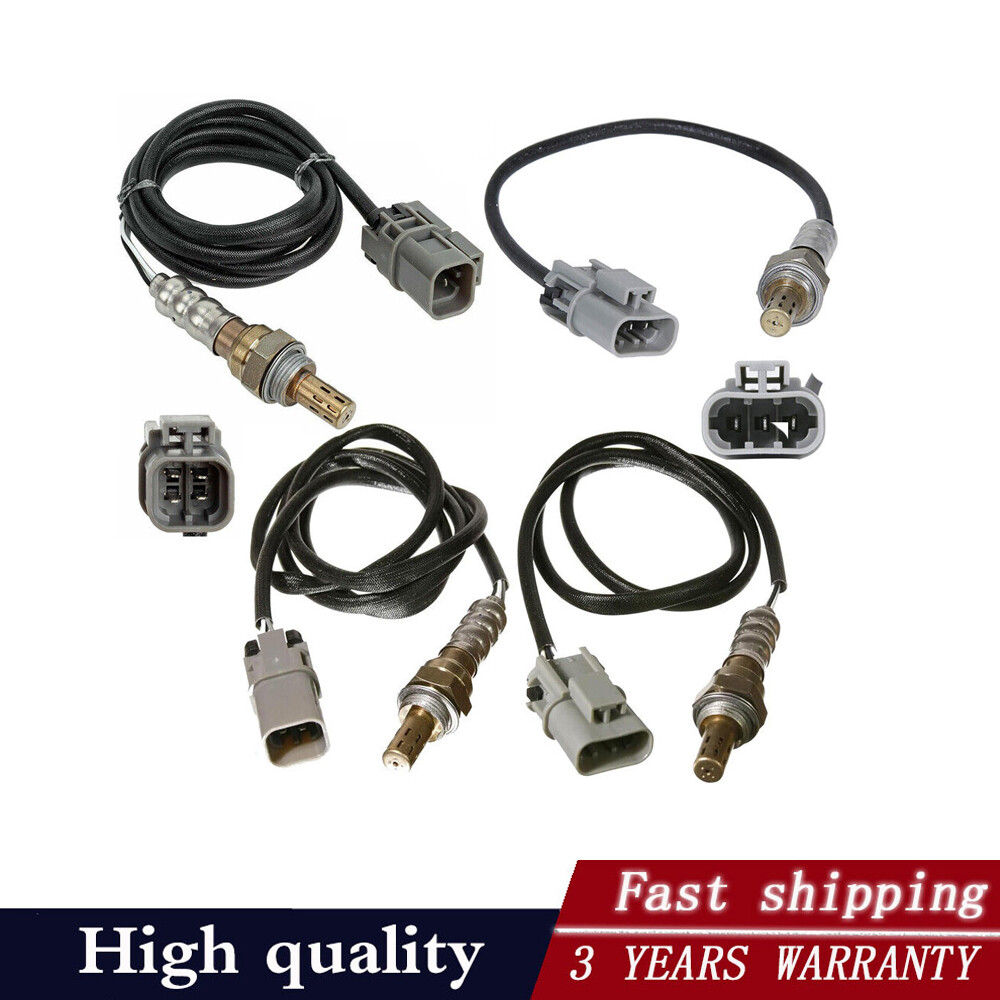 4pcs Oxygen O2 Sensor Up+Downstream for 1996-2000 Nissan Pathfinder V6 3.3L
