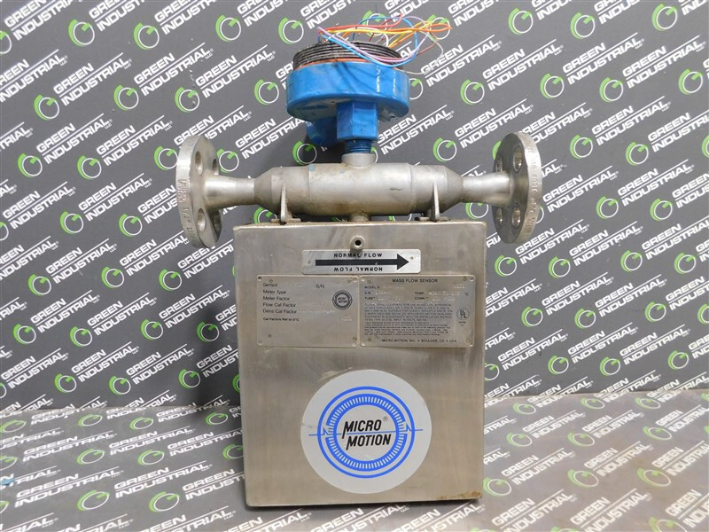 USED Micro Motion DS040S113 Mass Flow Sensor 1/2" 150# 05849 Meter Factor