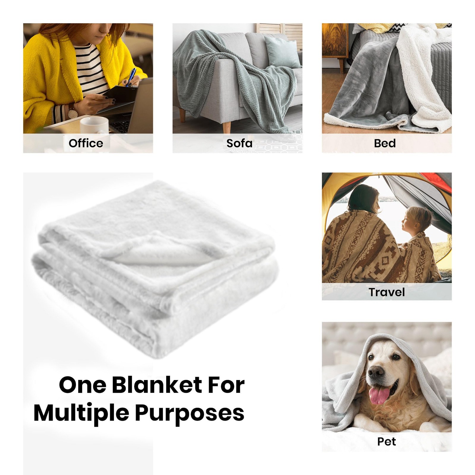 Cardinal Lightweight Microfiber Plush Throw Blanket Air Conditioner for Couch...
