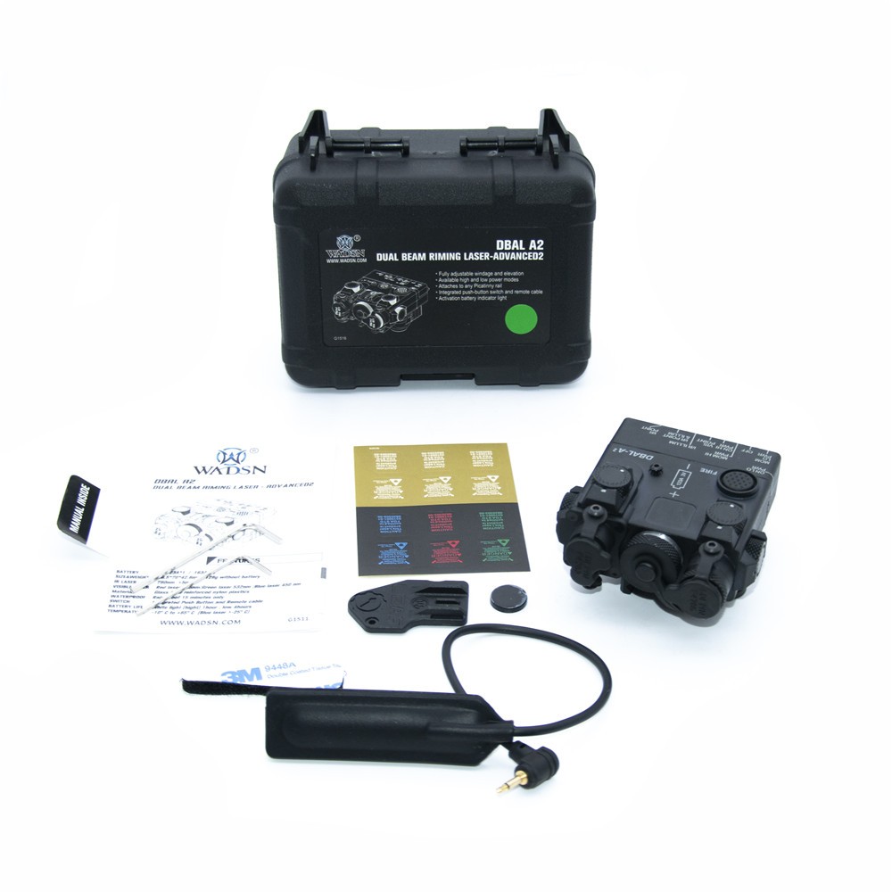 For Black DBAL-A2 Green IR Aiming Laser with white Hunting Strobe Light