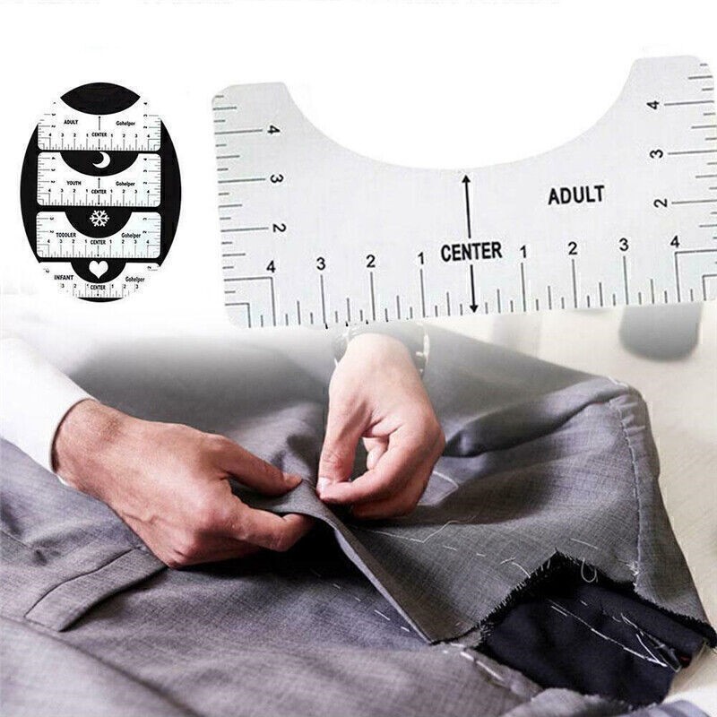 4PCS T-Shirt Ruler Guide Centering HTV Alignment Tool for Cricut vinyl Decals