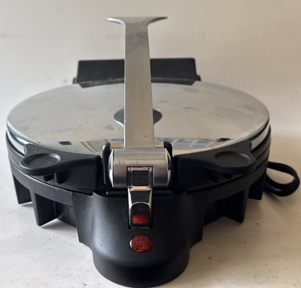 CucinaPro Flatbread Maker Tortilla Press Model 1443 Cucina Pro Stainless TESTED