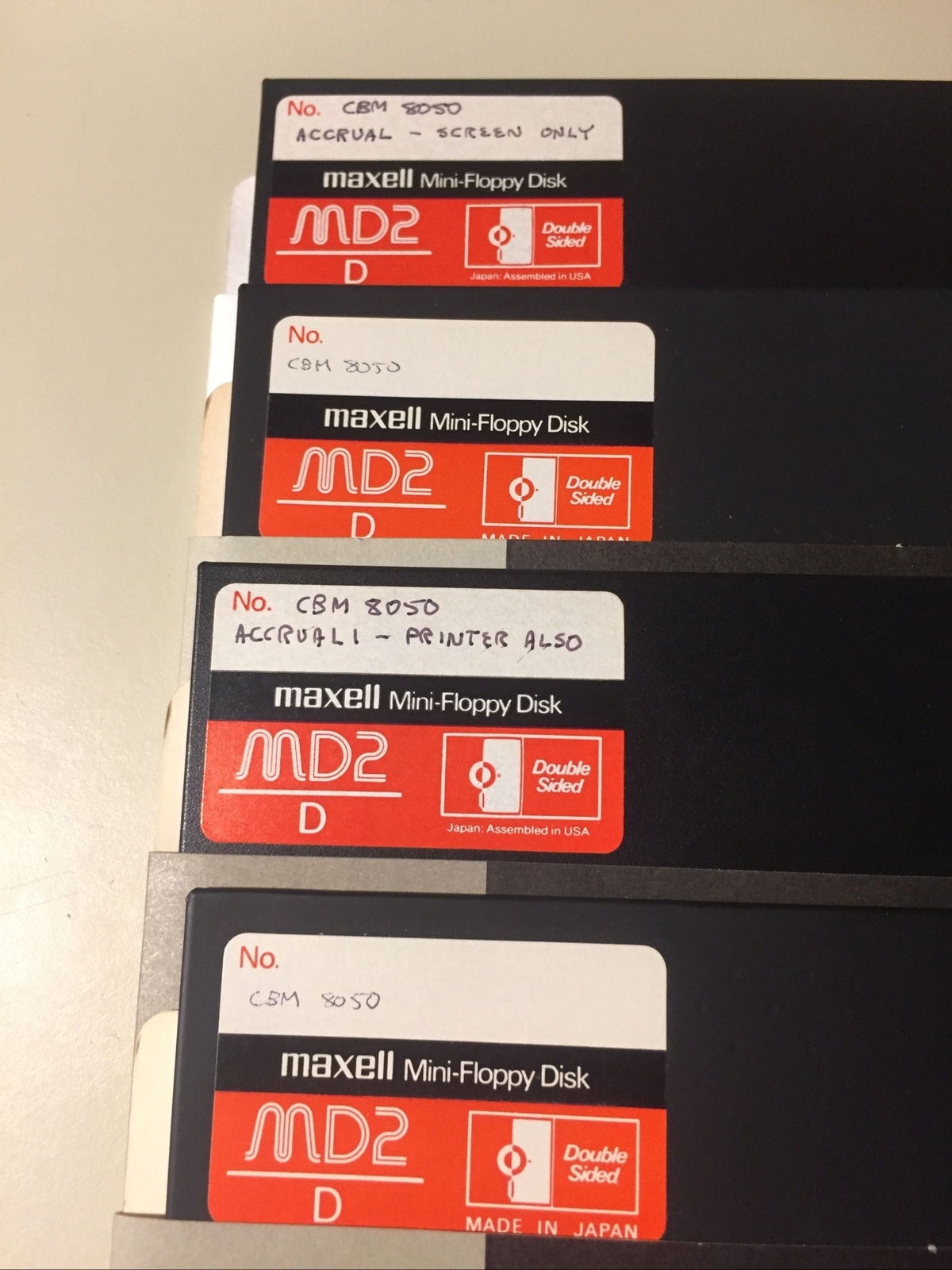 Vintage CBM 8050 5.25” Floppy Disks VHTF