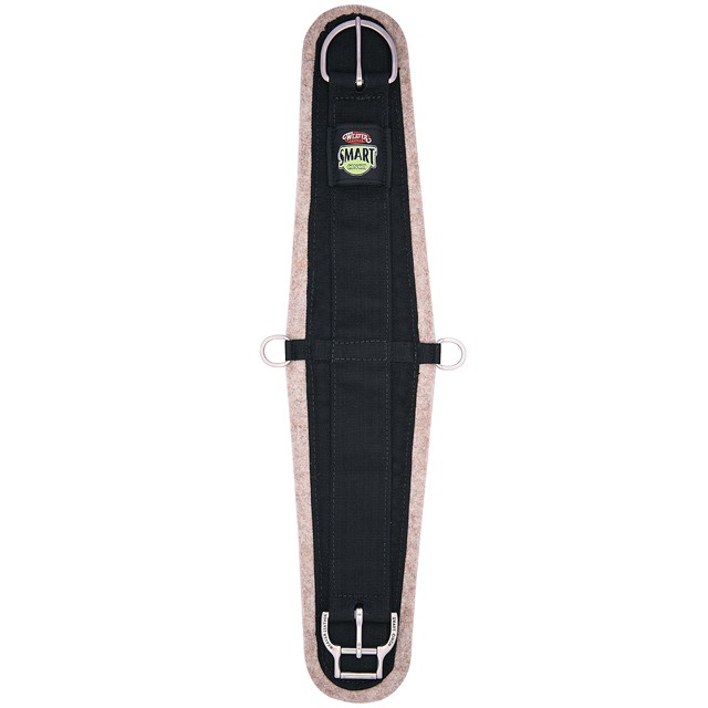 89WL 30" Weaver 1/2" Wool Blend Felt Lined Horse Roper Smart Cinch Girth Black