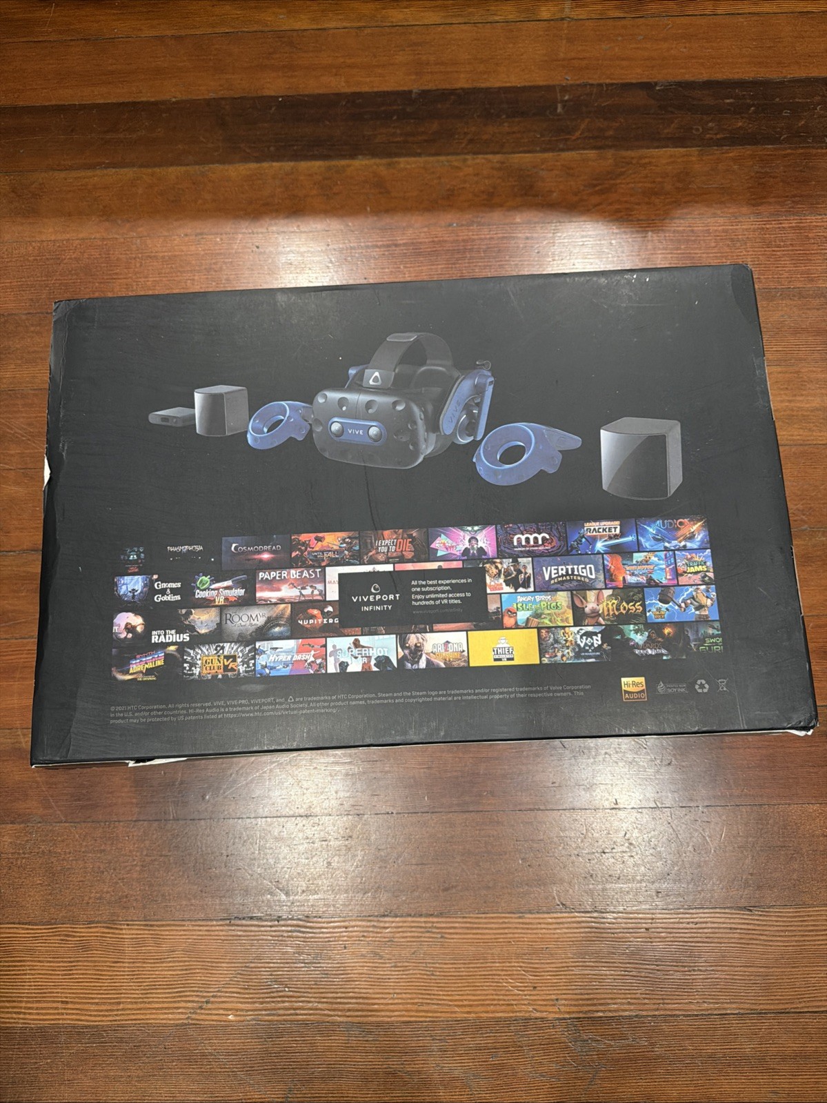 Vive Pro 2 Virtual Reality Headset with Controllers and 2.0 Base Stations