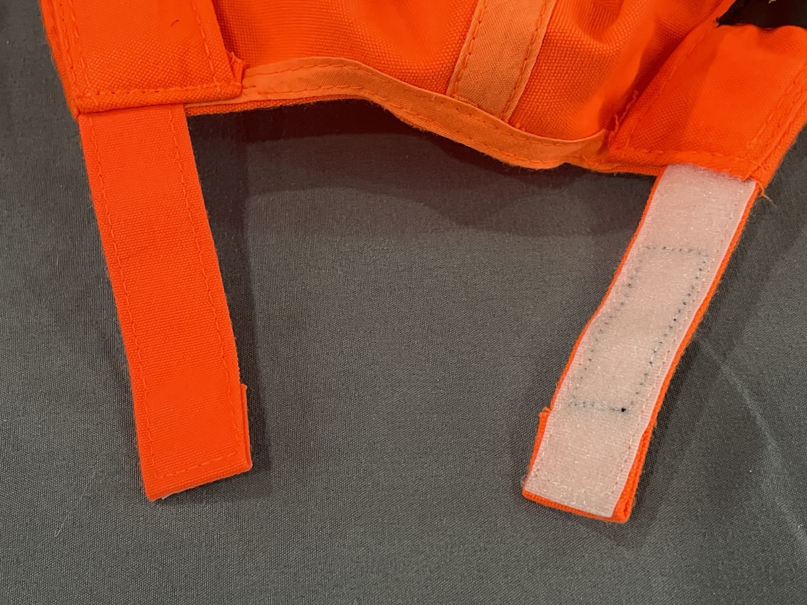 New W/O Tags Browning Safety Blaze Orange with 3D Logo Hat Cap Hook & Loop Close