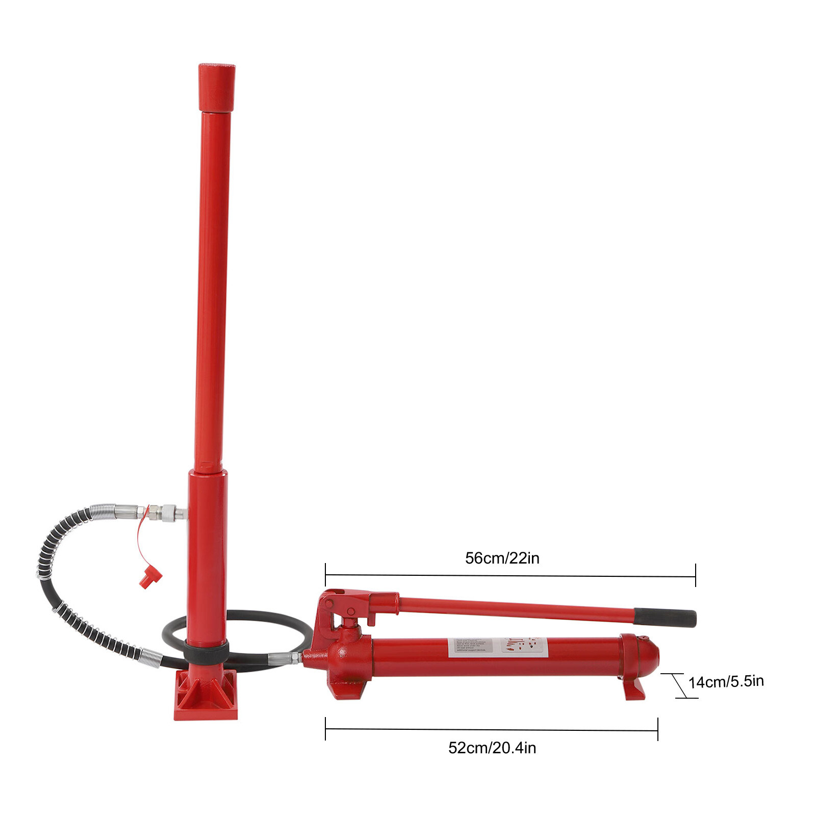 12 Ton Heavy Duty Porta Power Hydraulic Jack Auto Body Frame Repair Kit Lift Ram