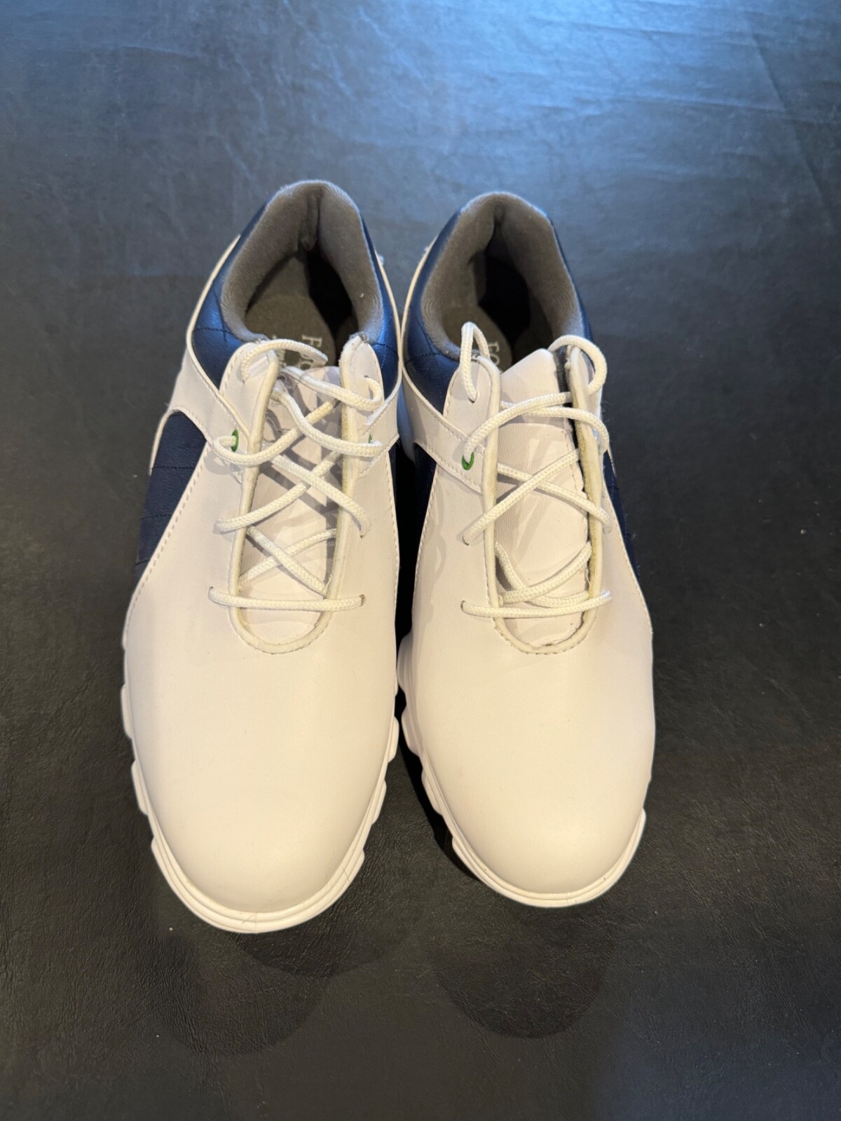 Footnote Junior Pro SL 6M golf shoes, White/Blue color