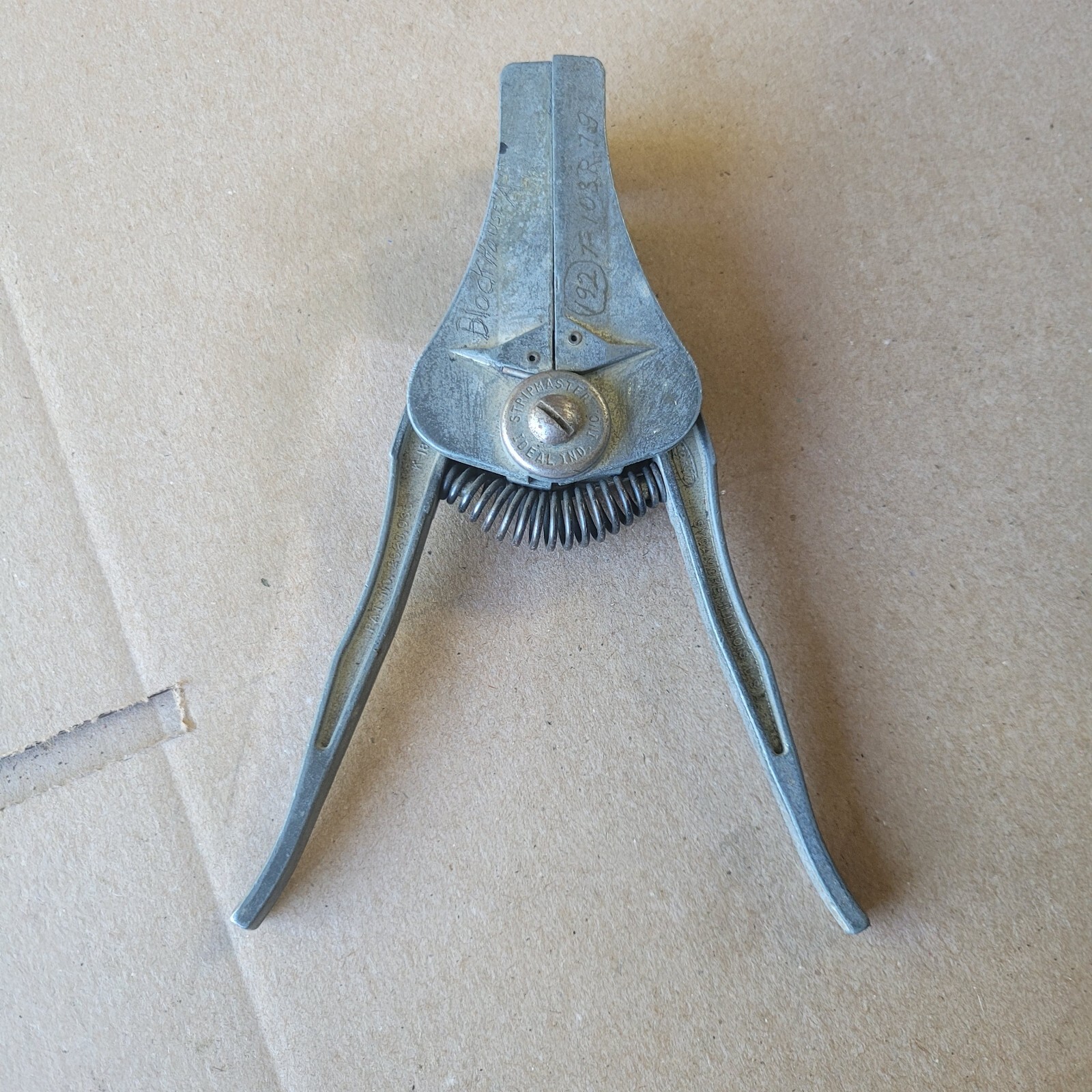 Vtg STRIPMASTER Wire Stripper Tool Model K-1853 Ideal Inc. Sycamore IL USA Tools