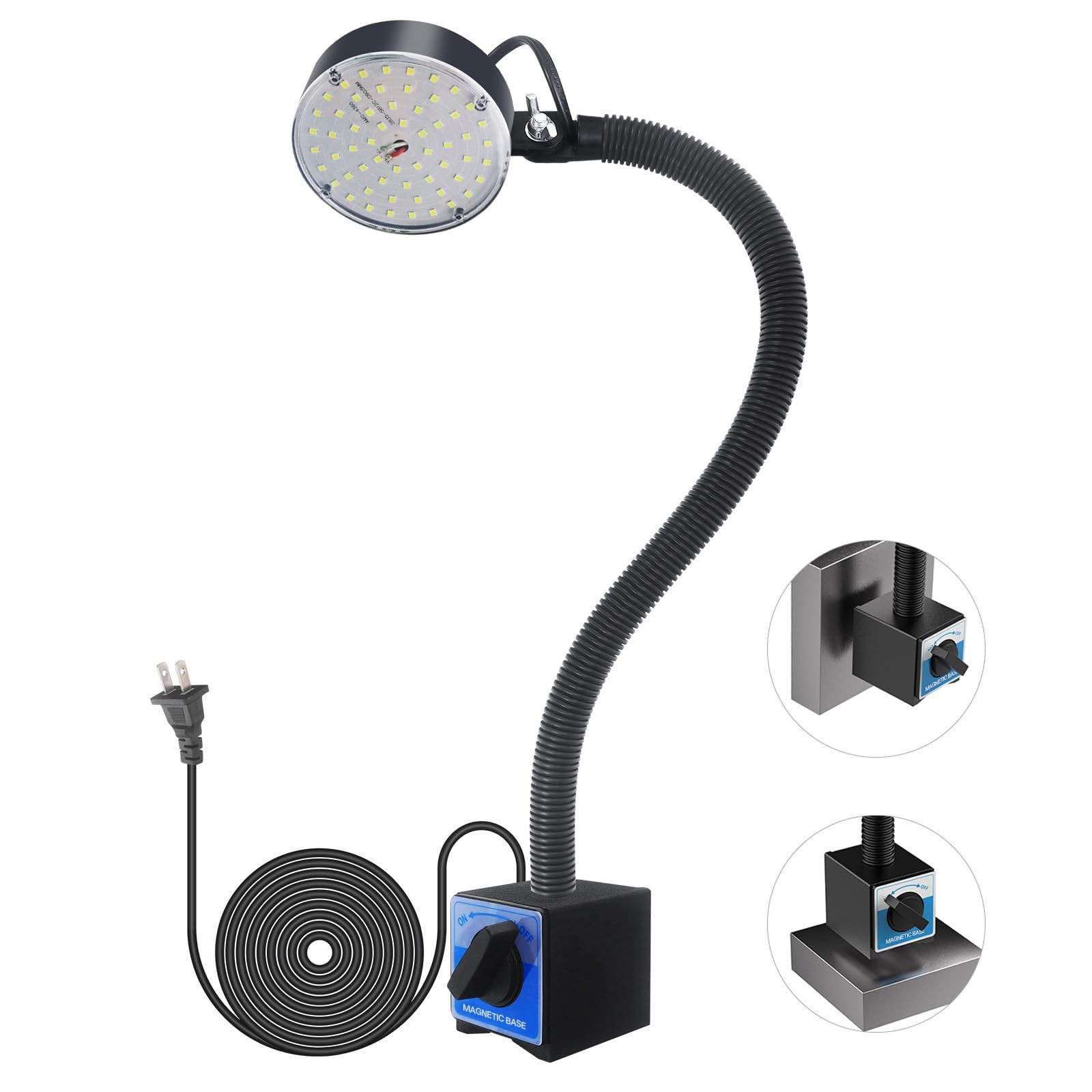 WangJiaTai Magnetic Work Light, LED Machine Light with 1, Black