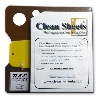 CS 100, Clean Sheets, Auto Body, Mixing Palette