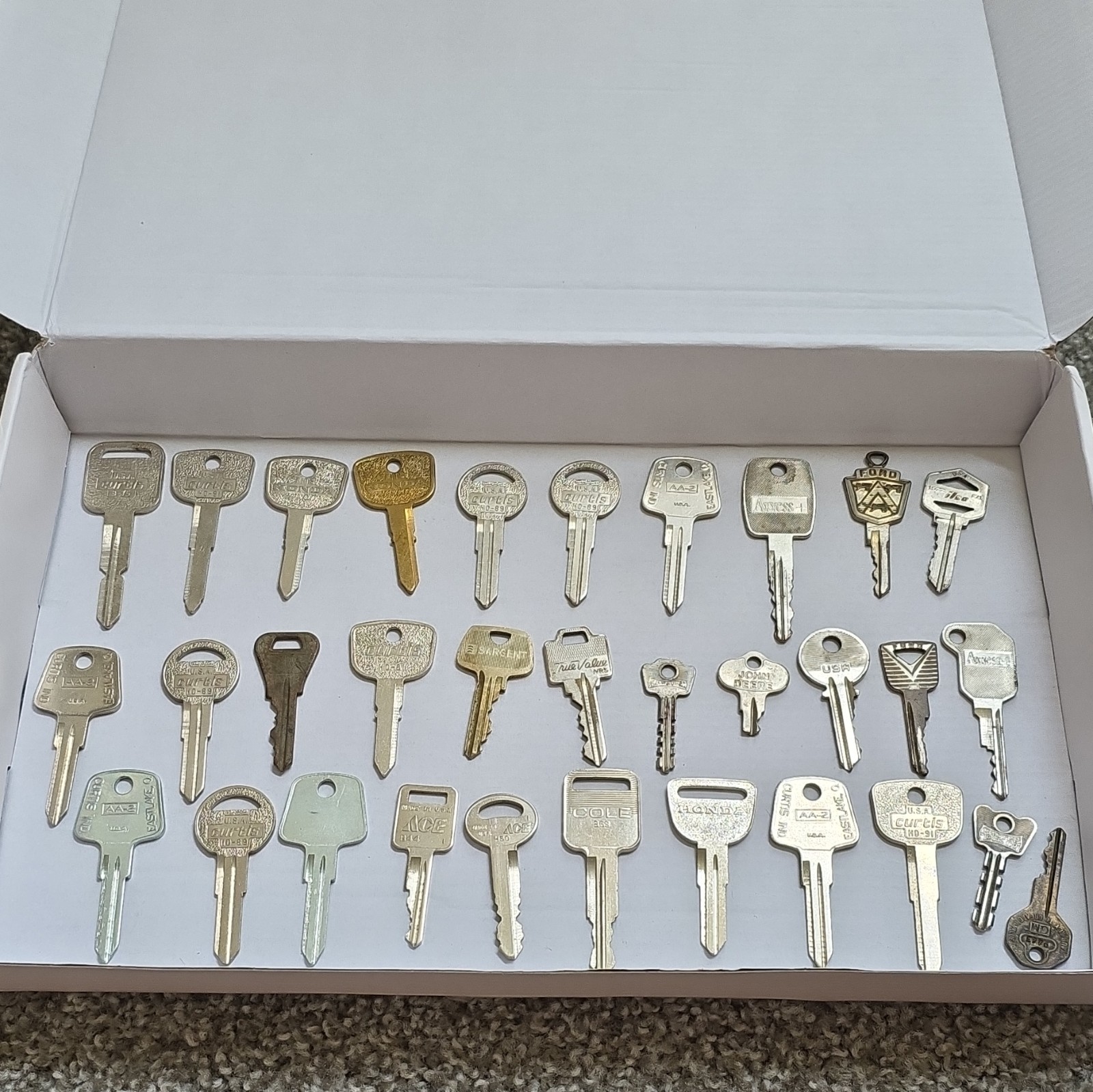 Assorted Steel Padlock Keys & Key Blanks Keyway A Type A Mixed Lot