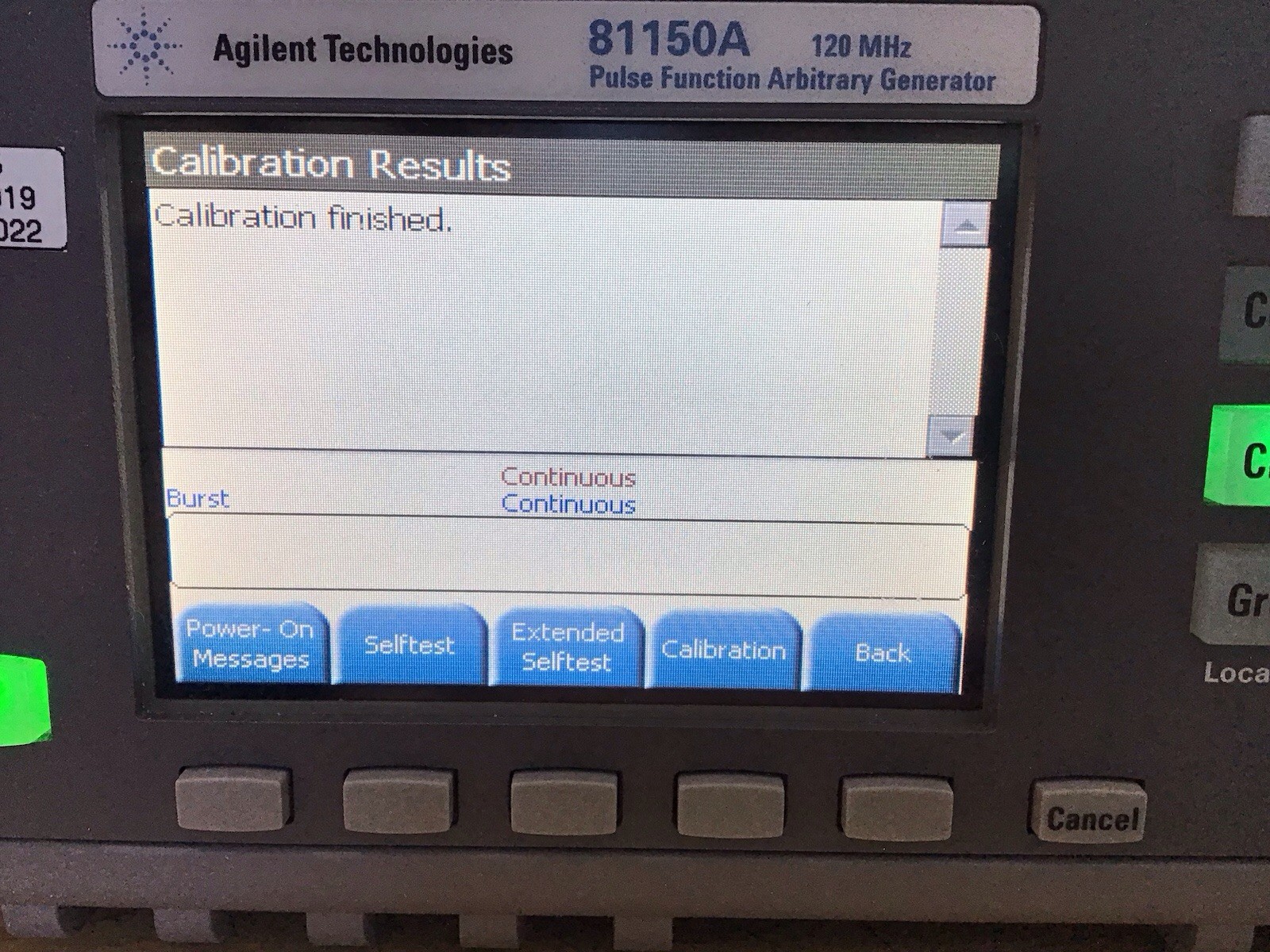 Agilent Keysight 81150A Pulse Function Arbitrary Generator w/Opt. 2 CHANNEL!
