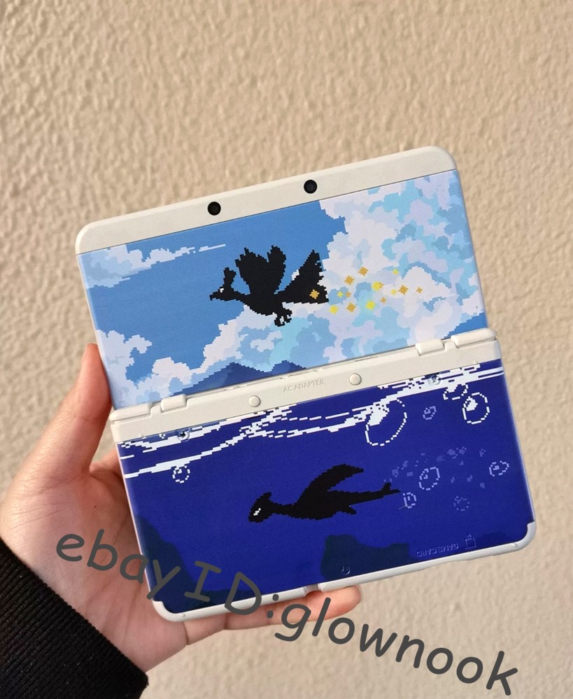 Rare Custom Pixel Art cover Shell for Nintendo series -Handmade DIY Design Case