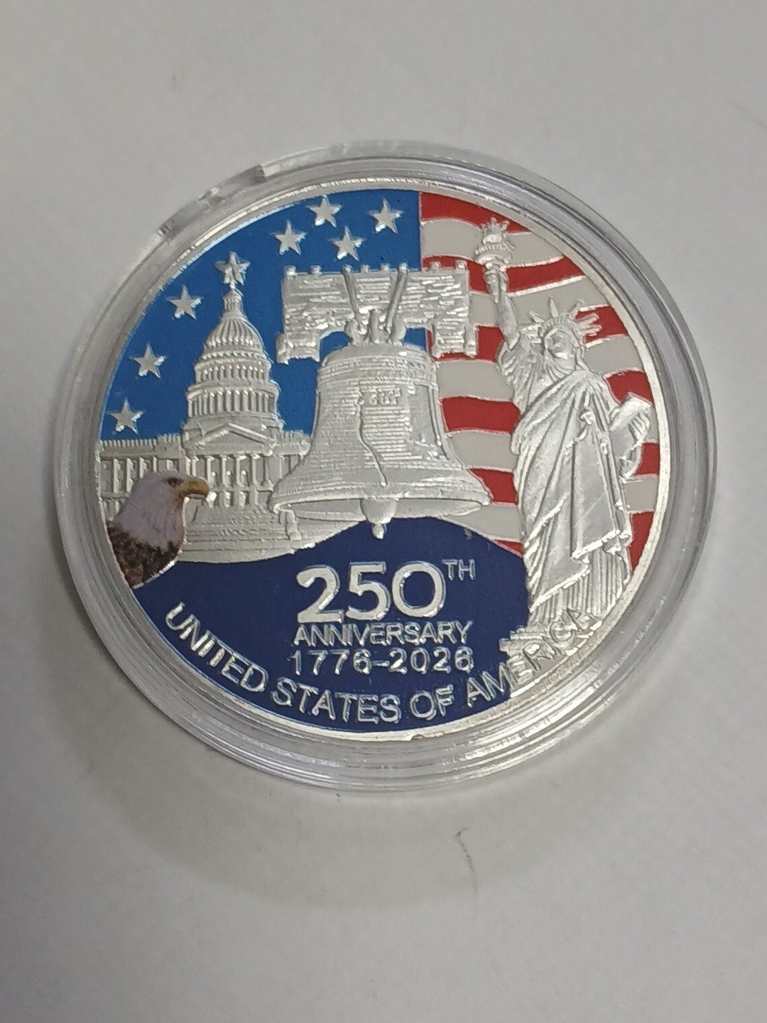 United States 250th Anniversary Collectable Coin Silver Color Challenge