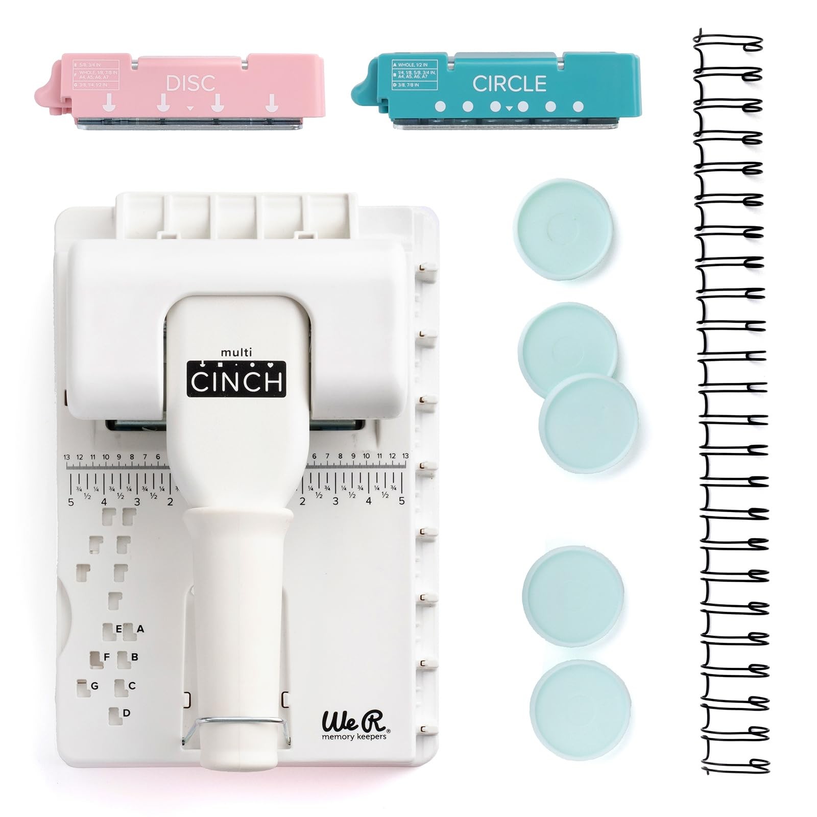 We R Memory Keepers Multi Cinch Kit 2-in-1 Circle & Disc Book Binding Craft Tool