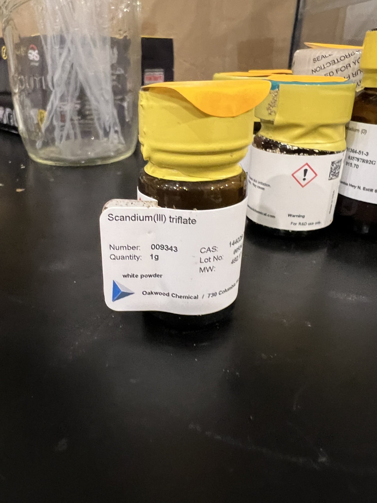 Scandium (III) Trifluoromethanesulfonate, Sc(OTf)3, 1g, Oakwood Chemical