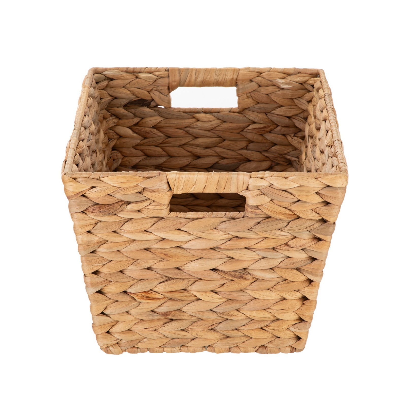 Large Hyacinth Storage Basket with Handles, 2 Pack