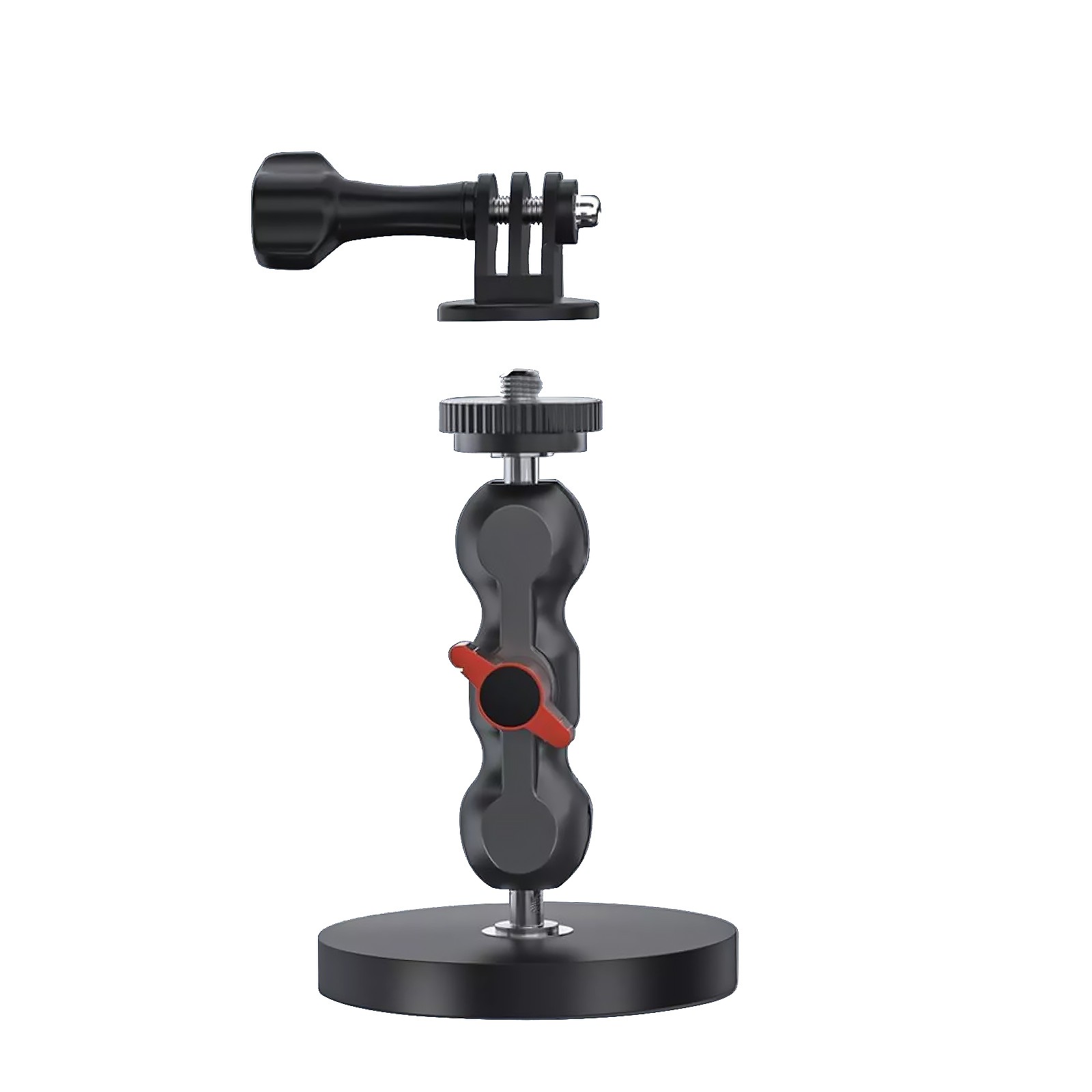 New Black Magnetic Suction Cup Mount For GoPro 13/12 for DJI Osmo Action Camera