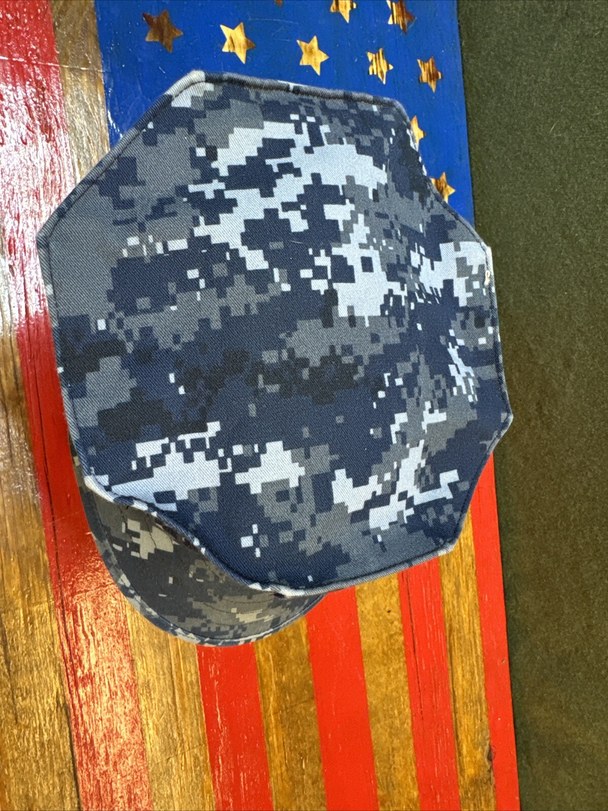 7 1/8 USN Navy NWU Blue Camo 8 Point Working Utility Cover Hat Cap 4270