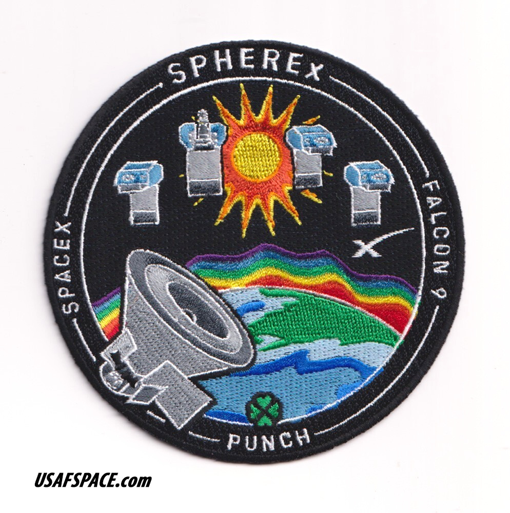 Authentic SPHEREX PUNCH SPACEX FALCON 9 Launch SATELLITE Mission EMPLOYEE PATCH