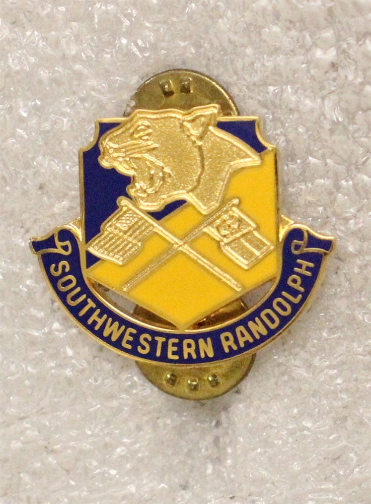 Army ROTC DI Pin: Southwestern Randolph High School - c/b, S-38