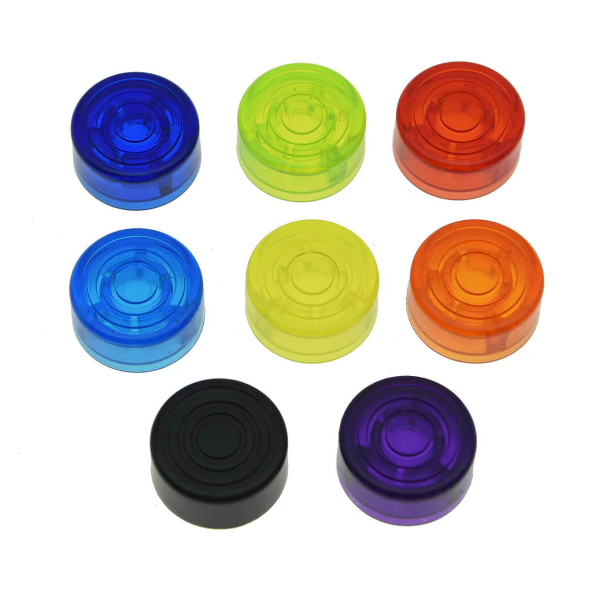 KAISH 8pcs Electric Guitar Effect Pedal Footswitch Toppers Effect Foot Nail Caps