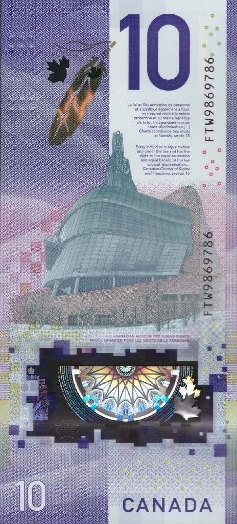 CANADA 10 DOLLARS 2018 P-113(2) UNC