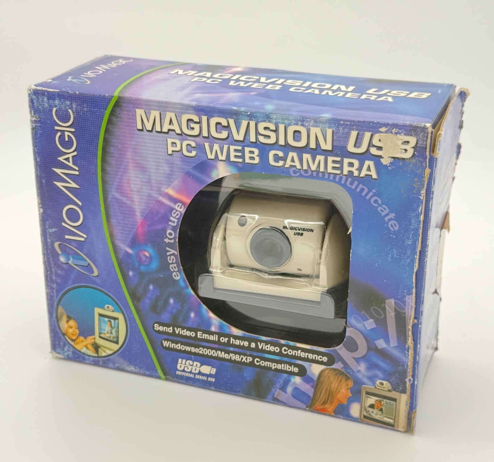 I/O Magic MagicVision USB PC Web Camera DR-CM200 Windows XP 98 Vintage