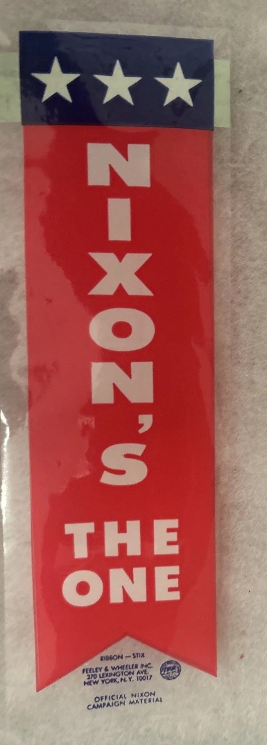 NIXON’S THE ONE Plastic self adhesive ribbon 8” x 2 1/2”