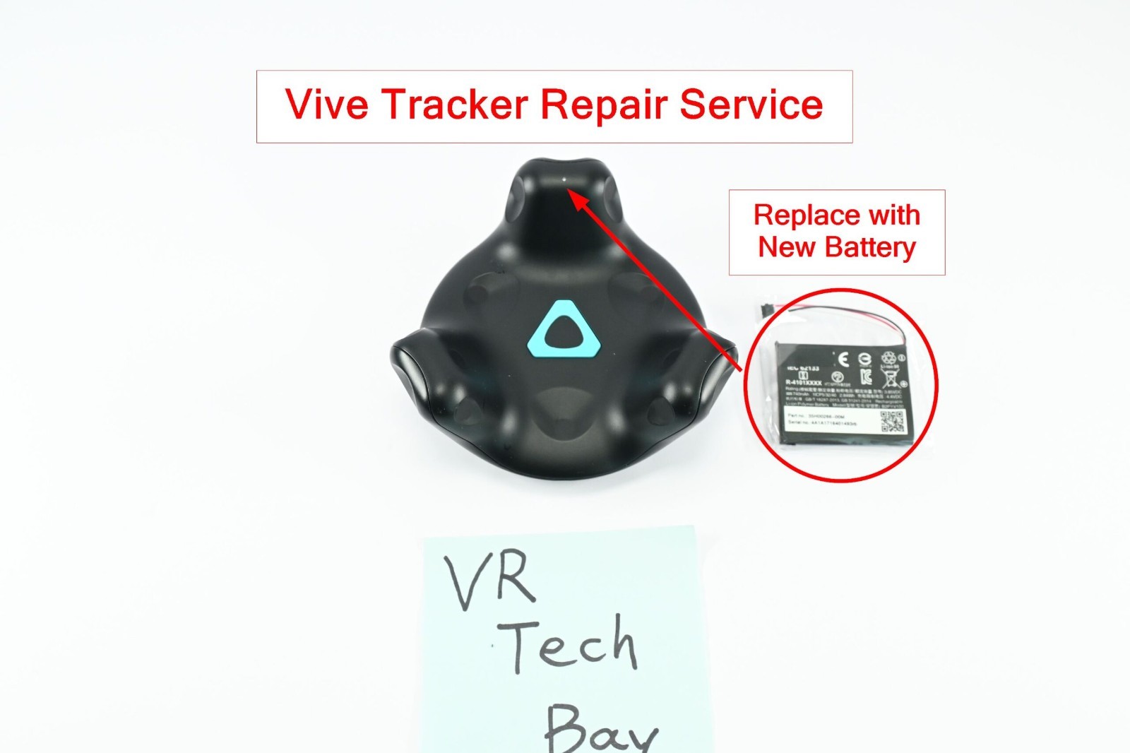 HTC Vive Tracker 2.0 - Internal Battery Replacement - Repair Service