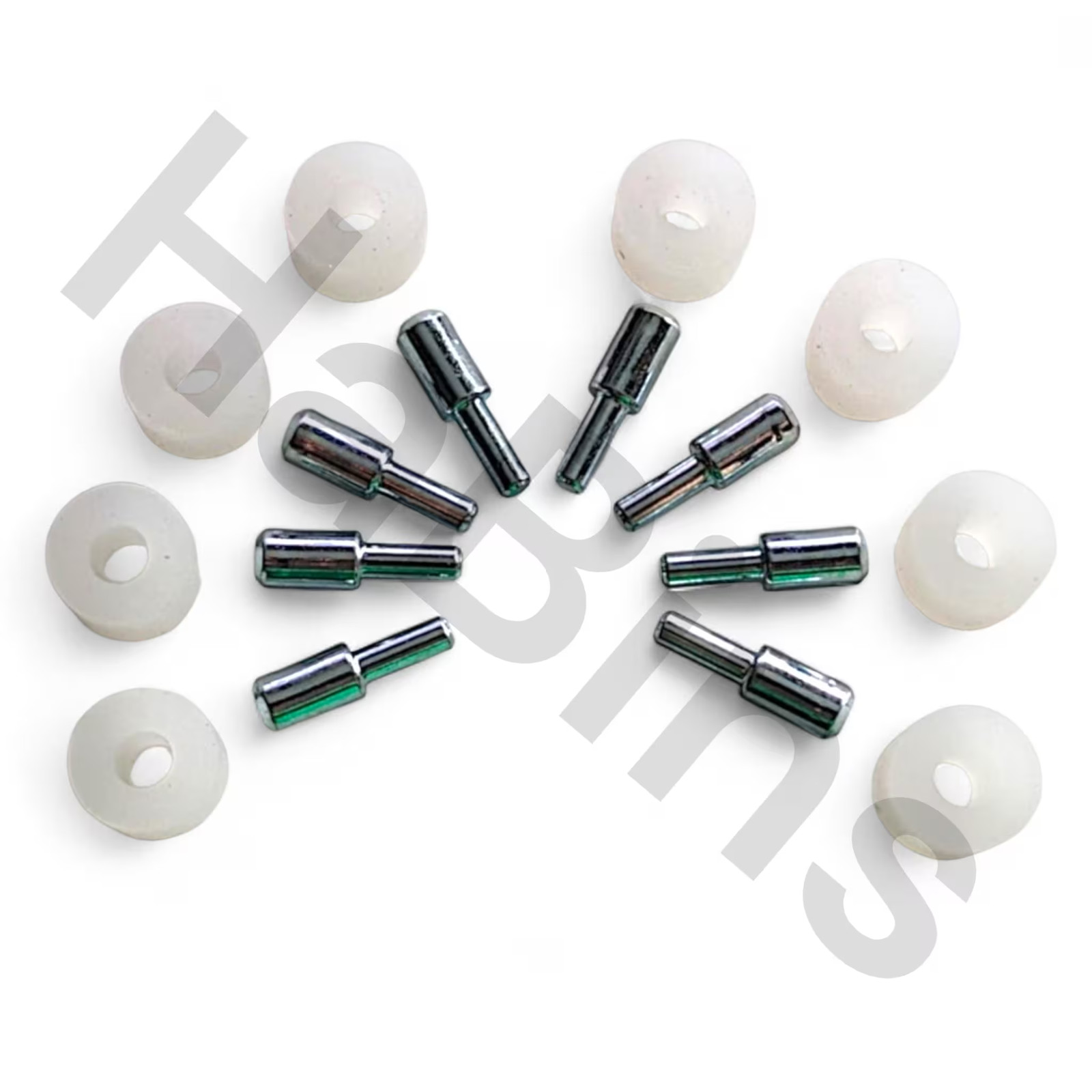 101514 x8 (133224 x8) IKEA Brimnes Shelf Support Pins/Brackets + Rubber Surround