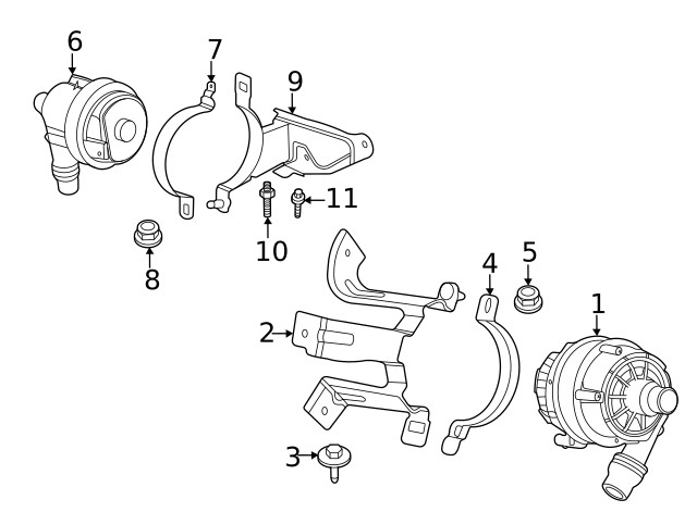 Genuine BMW Mount Bracket Screw 11-51-8-652-138