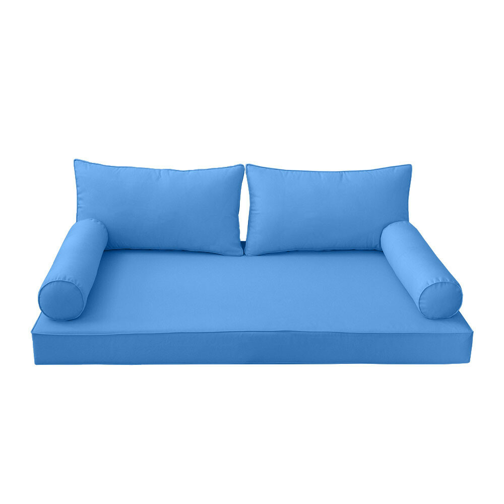 S2 AD102 Queen Size 5PC Pipe Daybed Mattress Cushion Bolster Pillow Complete Set