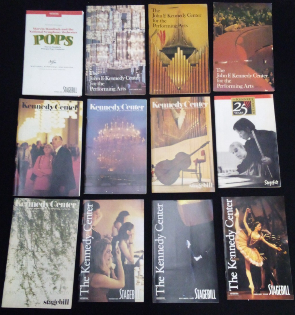 12 VTG KENNEDY CENTER STAGEBILL PERFORMING ARTS 1972-2002 BALLET