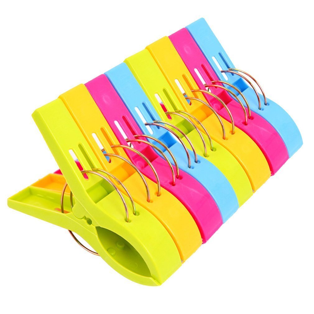 8 Pack Beach Towel Clips for Beach Chairs Cruise, Heavy Duty