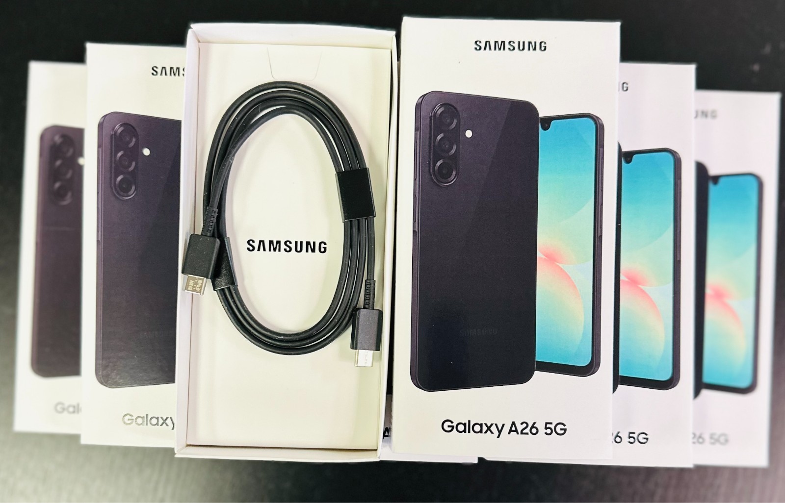 Samsung Galaxy A26 Original Box  ONLY+ Fast Charging Cable, SIM Tool – Lot